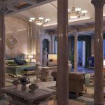 Master bedroom of luxury villa in Nigeria, classic style