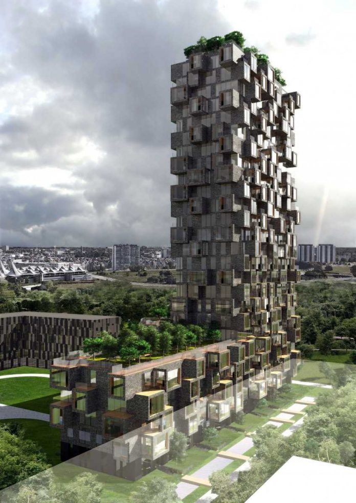Urban tower for Antwerp different touch with new concept